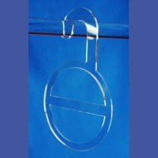 PERCHA  Pañuelos redonda para colgar en barra  de 25 mm <br>Medidas: 120 x 188 mm<br>